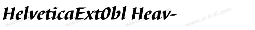 HelveticaExt0bl Heav字体转换